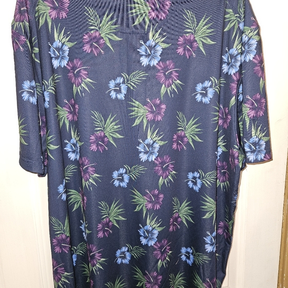 Izod Trick Shot Printed Fashion Polo Shirt, Hawaiian Style, Men's XXL - Picture 8 of 12